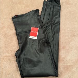 Spanx Faux Leather Leggings, NEW w/ tags, Women, Size Large